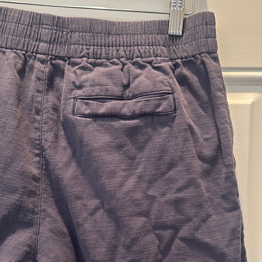 Women’s Marine Layer Relaxed Crop Pant Linen dark blue size medium - Picture 4 of 5
